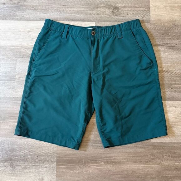 Under Armour Shorts Dark Teal Loose Fit Hestgear 38 Men’s - Picture 2 of 8